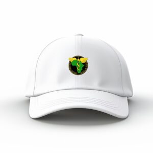 White Branded Cap