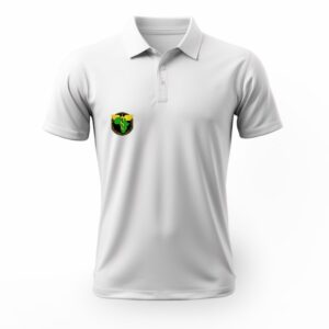 White Branded Polo Shirt